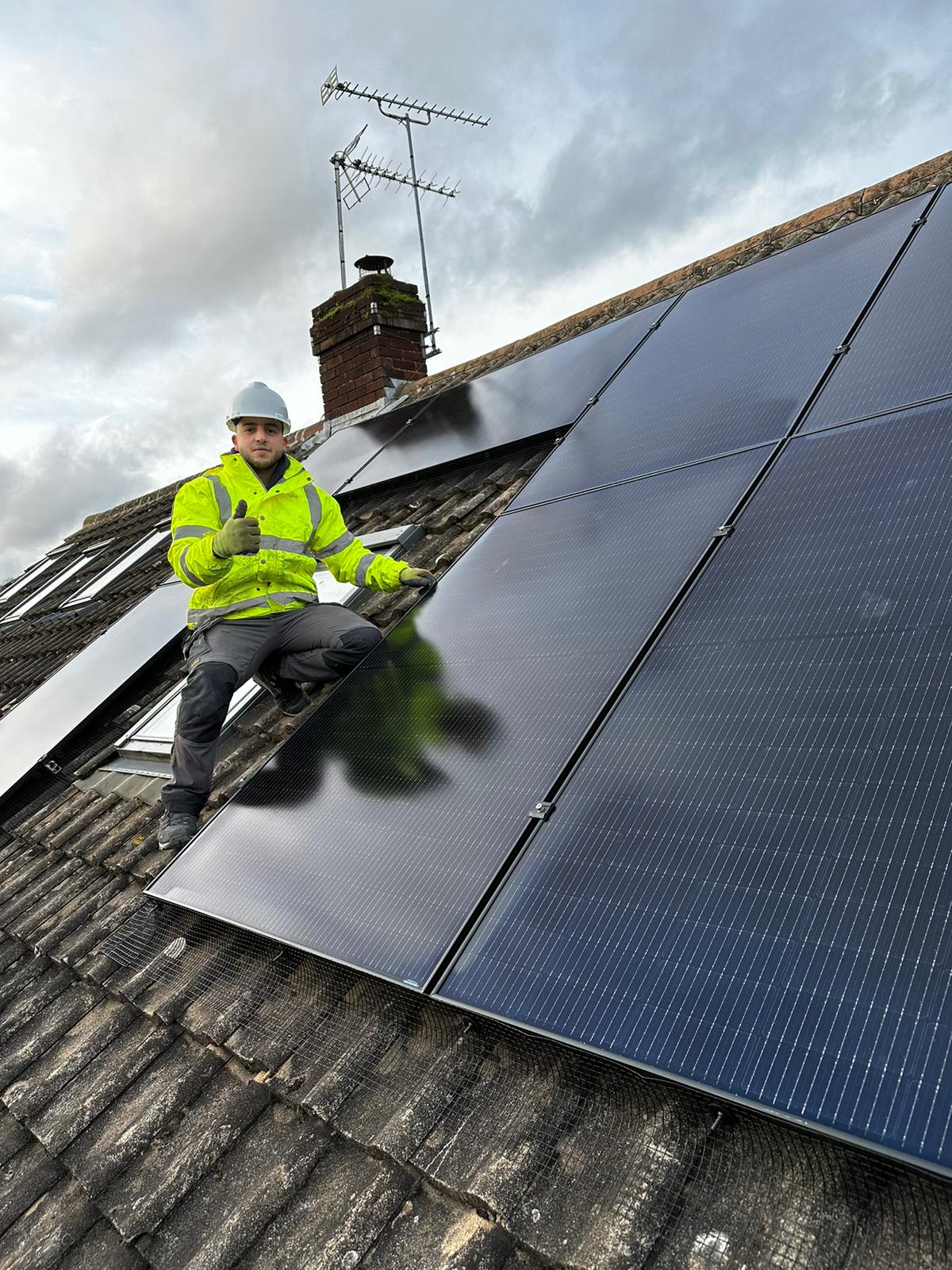 solar panels heat pump